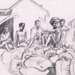 - Vendu - Ouvriers & sacs de riz-Bardiya