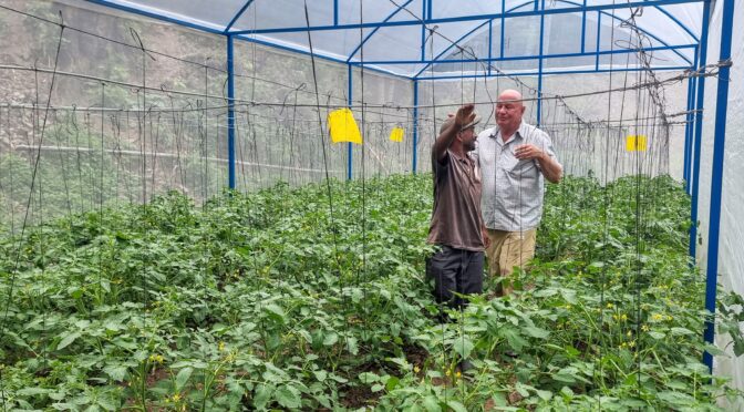 Une serre pour Tek Bahadur du village de Aru Kola